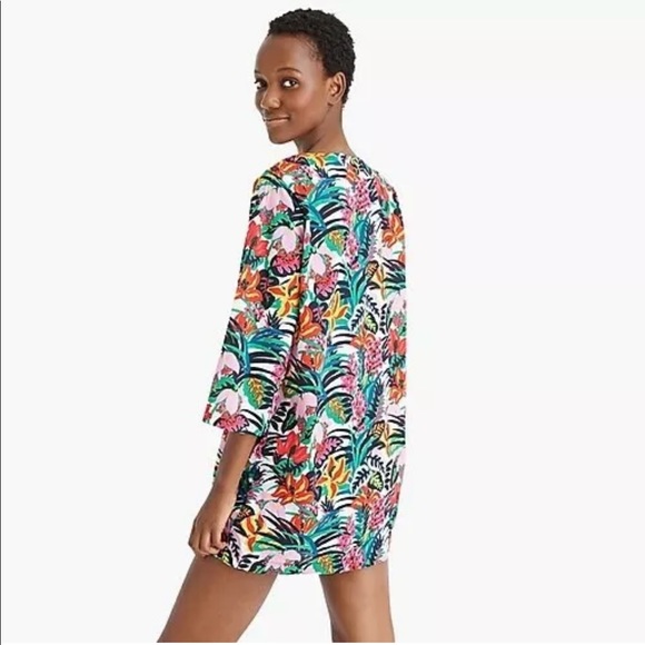 J. Crew tassel-tie beach tunic in organic cotton - Picture 3 of 6